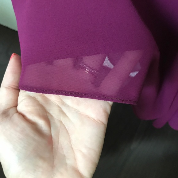 Bill Levkoff style #1128 bridesmaid dress, wine - Picture 6 of 8